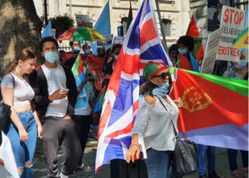 ATV: ንህዝብና ዘንጸላልዎ ዘሎ ሓደጋ ጥምየት ንምውጋድ ዝዓለመ ብባይቶ ይኣክል ከተማ ሎንዶን ተወዲቡ ዝካየድ ዘሎ ሰላማዊ ሰልፊ