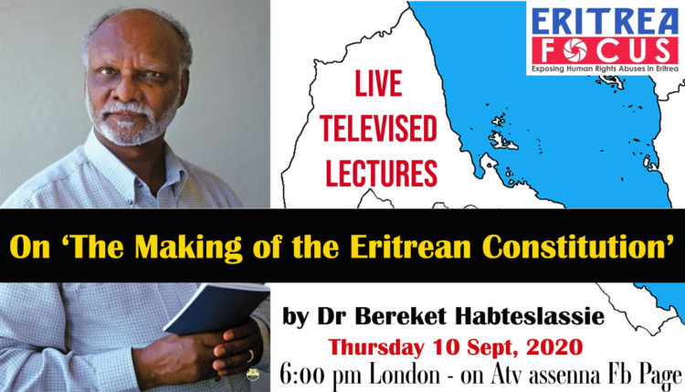 EVENT ADVERTISEMENT: Lectures on “The Making of the Eritrean ...