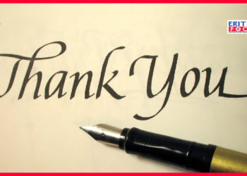 OPEN LETTER TO SAY THANK YOU