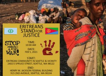 Eritreans Stand for Justice – Stop the war Demonstration in Seattle and Vicinity