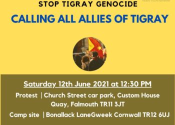 Stop Tigray Genocide Protest @ the G7 Summit in Cornwall, UK