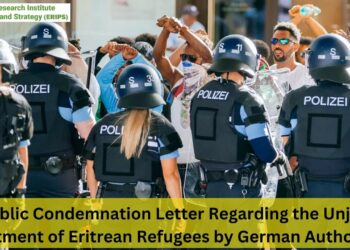 Public Condemnation Letter Regarding the Unjust Treatment of Eritrean Refugees by German Authorities